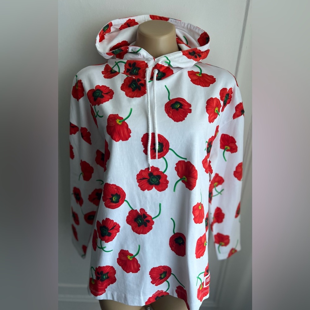 NWT, KENZO printed hoodie Top, size S